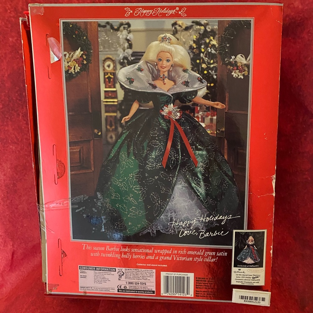 1995 Happy Holidays Barbie in it’s original packaging - Picture 3 of 7